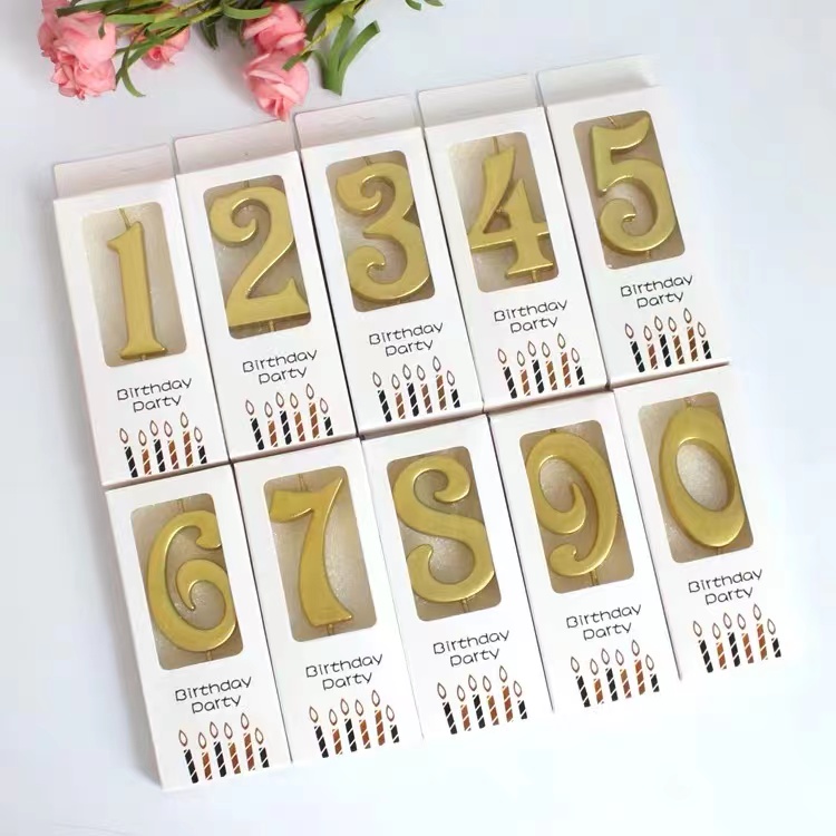 【免费赠送】金色数字蜡烛（不选数字默认许愿笔蜡烛）