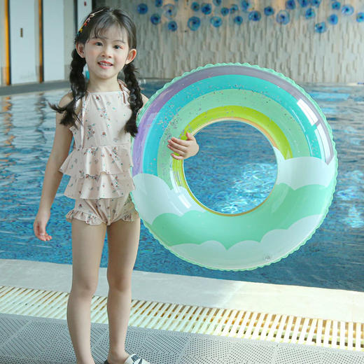国庆出游 游泳圈成人儿童加厚男女充气网红救生圈大人浮圈宝宝初学者腋下圈 商品图5