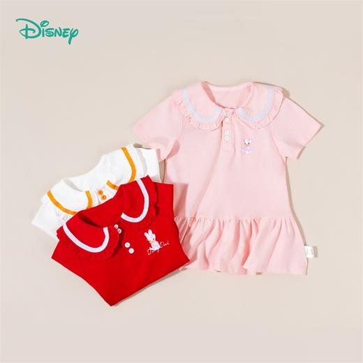 迪士尼夏季新品女童娃娃领可爱短袖连衣裙 商品图10