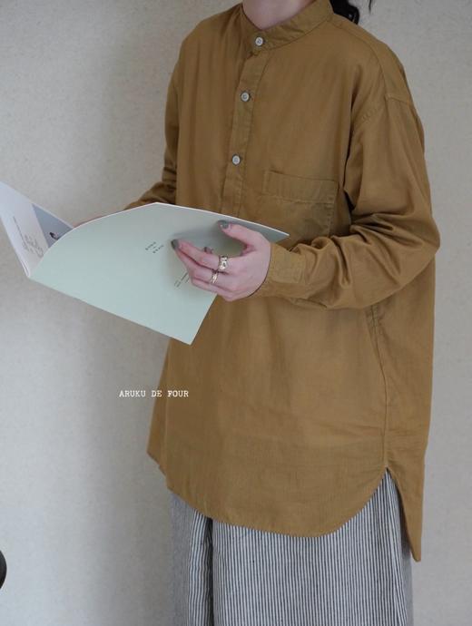 RINEN卡其/白色衬衫 商品图0