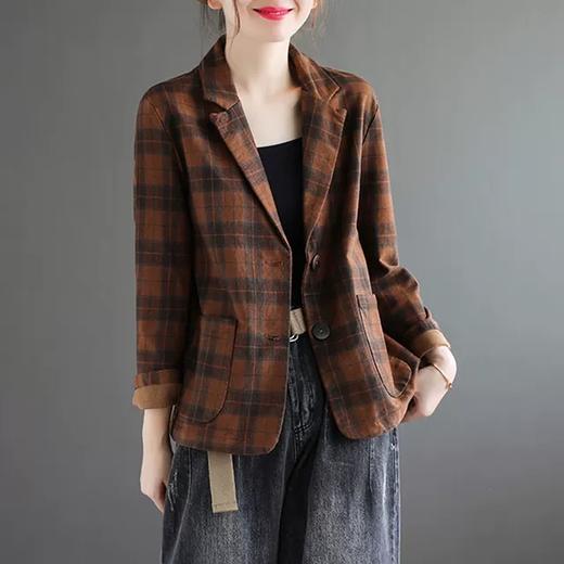 裁缝学苑AQ31 西装外套纸样女装衣服新款短款棉麻格子上衣裁剪图 商品图1