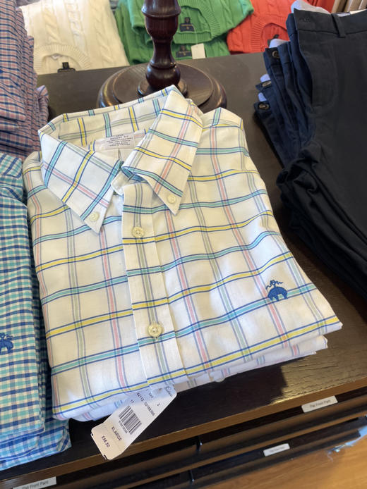 总统御用品牌！Brook brothers布克兄弟男士长袖衬衫 条纹格纹系列¥560到手！ 商品图6