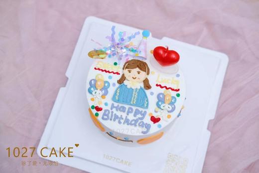 1027CAKE| 手绘蛋糕 小女孩 商品图3