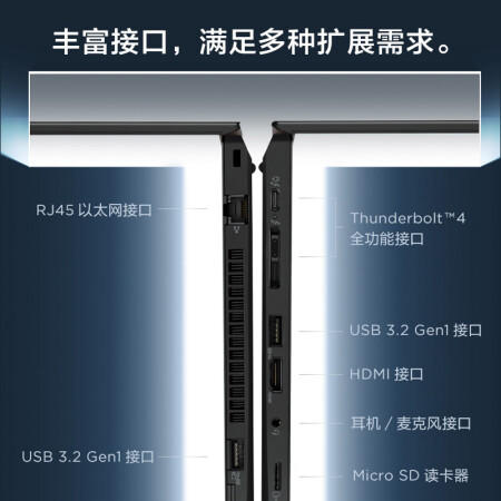 联想笔记本电脑ThinkPad T14(5UCD)14英寸高性能轻薄商务i5-1135G7 16G 512G MX450 4G互联 高色域 商品图2