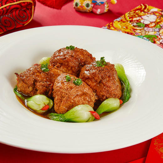 全聚德红烧丸子 四喜丸子速食菜 冷冻保存 商品图0