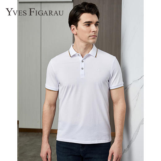 YvesFigarau伊夫·费嘉罗夏季新款舒适透气休闲短袖T恤930862 商品图0