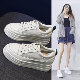 ZHR镂空运动鞋女2022夏季新款ins潮厚底休闲透气网面跑步小白鞋女