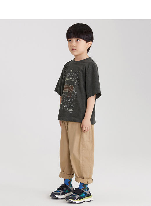 江南布衣童   22年夏季新款透气舒适短袖T恤  1M5112010 商品图9