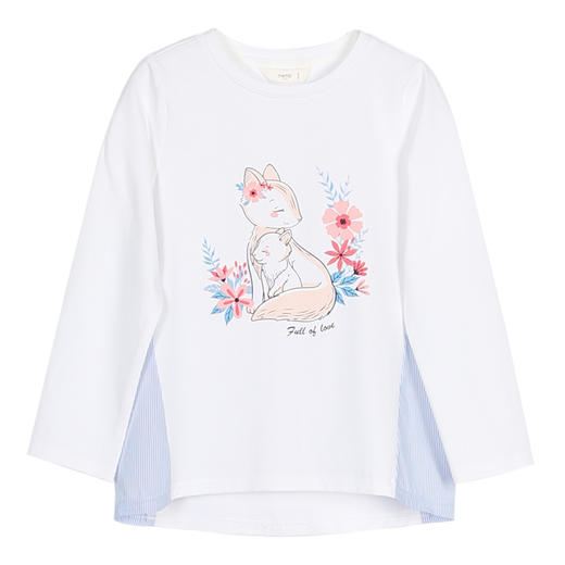 mettekids儿童长袖T恤2022春季新款小衫洋气女童可爱卡通打底衫 商品图7