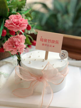 母亲节鲜花康乃馨奶油蛋糕 下单前请仔细阅读商品详情