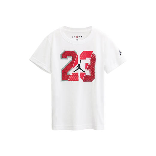 乔丹童衣男童装夏新经典飞人23号速干运动短袖T恤JD2222027 商品图1