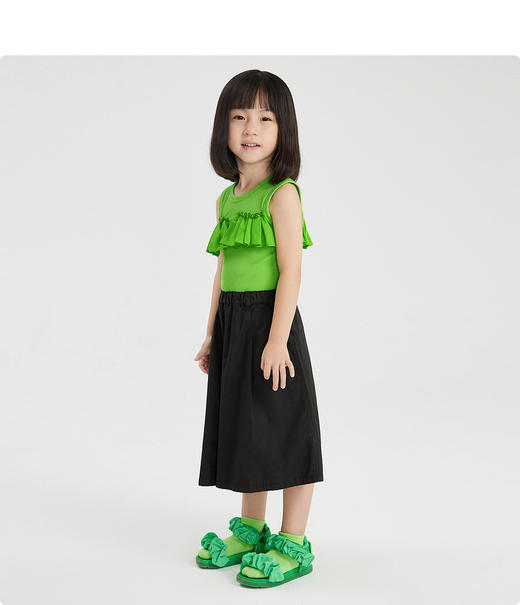 江南布衣童    男女童绵密滑爽阔腿裤 1M5E30460 商品图2