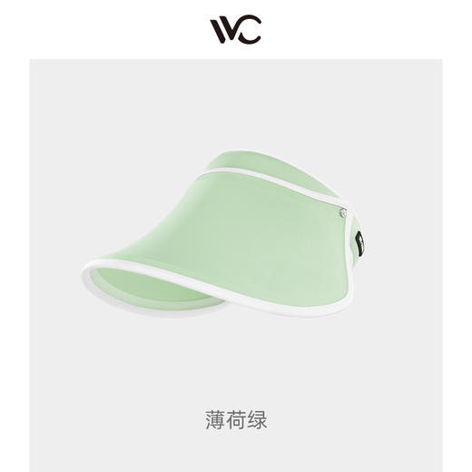 VVC防晒帽女空顶防紫外线全脸遮阳帽太阳帽子运动夏季骑车大帽檐 商品图0