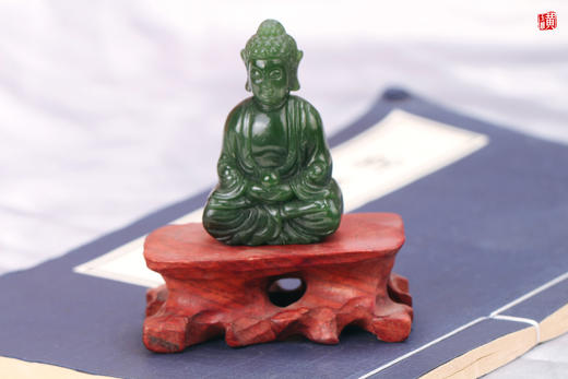 和田玉【大日如来】佛摆件 商品图5