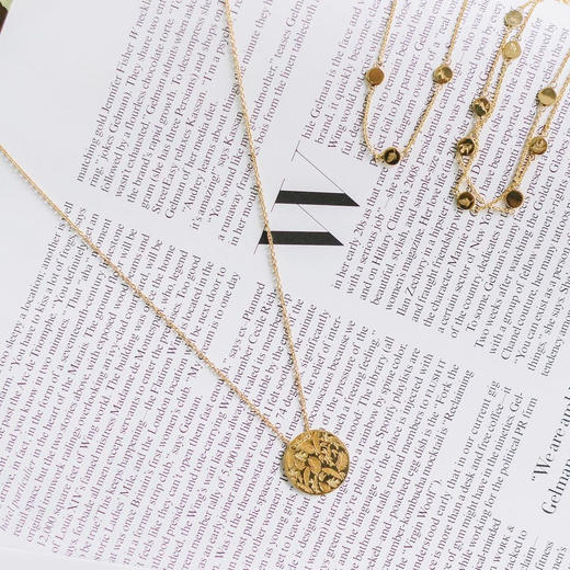 CAPSULE | Pendant Necklace 18mm Medallion The Birds [ 18mm 花鸟印花小号圆章项链 ] 商品图3