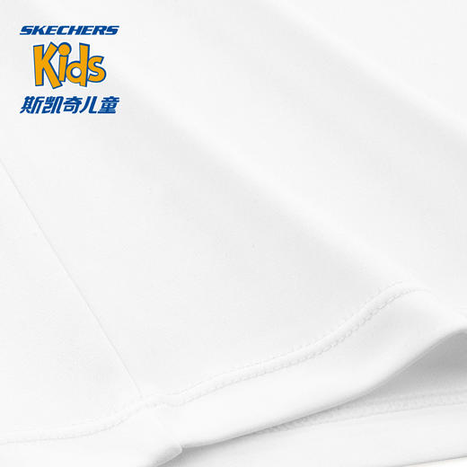 小斯凯奇儿童速干衣2022夏季新款女童白色T恤大童运动短袖P222G031 商品图3