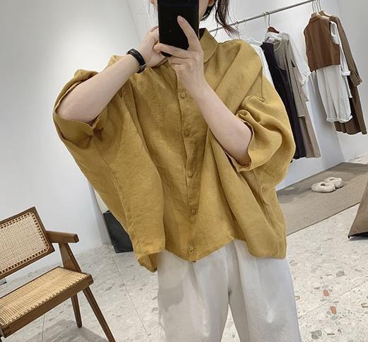 裁缝学苑AQ45蝙蝠袖宽松显瘦五分袖棉麻上衣纸样衬衫女装衬衣样板 商品图3