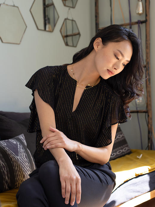 CAPSULE | Double Necklace The Birds [ 花鸟印花双层叠戴式金项链 ] 商品图1