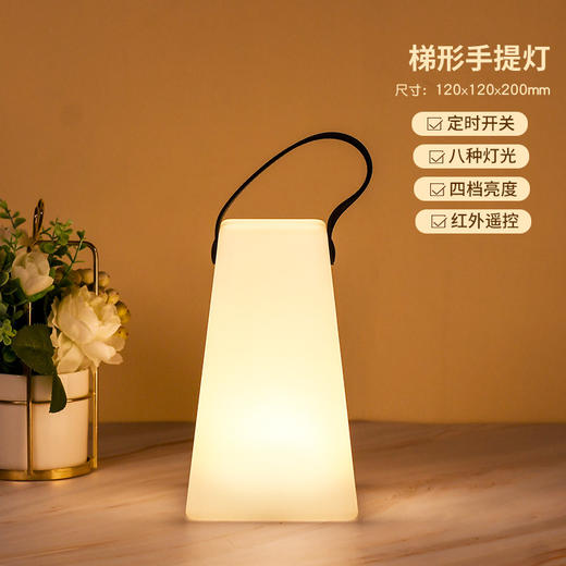 新款卧室床头小台灯简约ins温馨氛围usb遥控开关手提小夜灯 商品图6