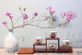 尧娟：国色天香套杯组