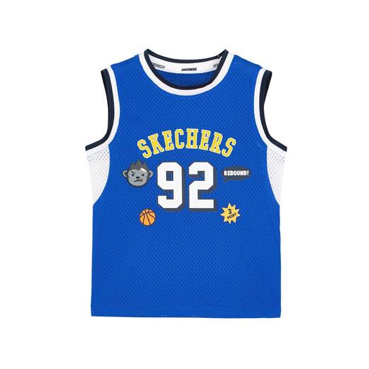 小斯凯奇2022年夏季新款男小童套装透气背心上衣运动短裤L222B076 商品图4