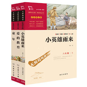 小英雄雨来 童年 爱的教育 六年级上册快乐读书吧阅读（中小学生课外阅读指导丛书）套装共3册