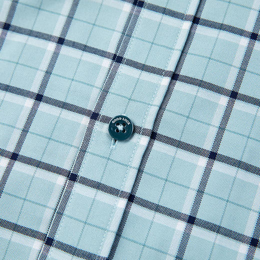 GOOD LUCK/德鲨弹力舒适清新格纹长袖衬衫LY21103-843 商品图7