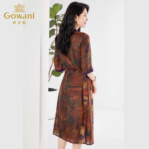 乔万尼真丝桑蚕丝连衣裙新款大牌10mm真丝EF2E307 商品图3