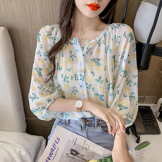 裁缝学苑AQ34甜美碎花雪纺衬衫纸样女装衣服小衫上衣打版裁剪图纸 商品图1
