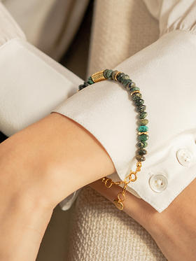 CAPSULE | Wild Bracelet Chrysocolla [ 硅孔雀石手链 棕绿 ]