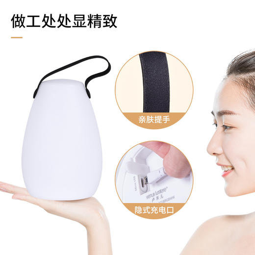 新款卧室床头小台灯简约ins温馨氛围usb遥控开关手提小夜灯 商品图5