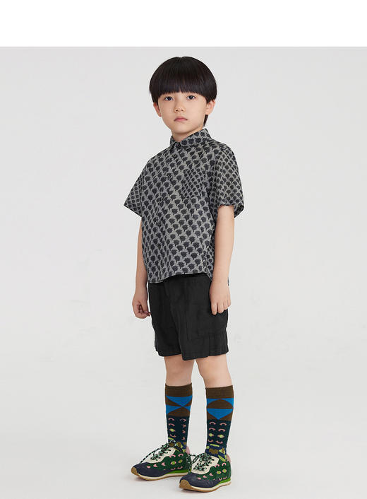 江南布衣童  22年夏款儿童迷宫元素衬衣  1M5252120 商品图6