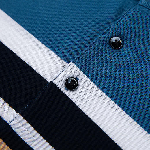 GOOD LUCK/德鲨弹力棉质混纺海洋风条纹长袖T恤LY22107-834 商品图6