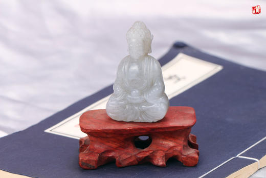 和田玉【大日如来】佛摆件 商品图6