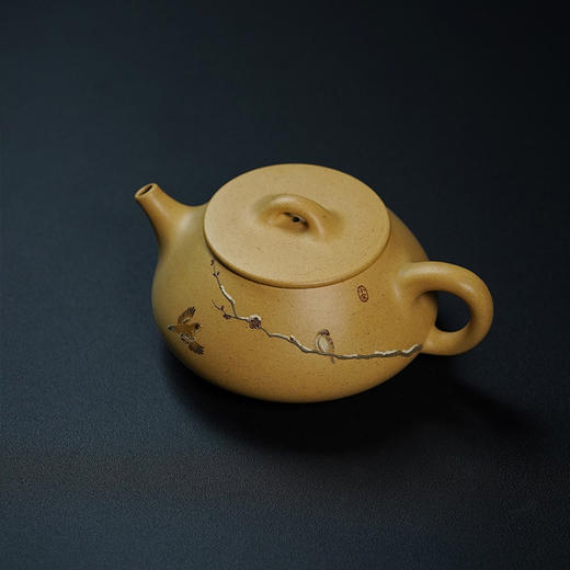 龙德堂陶艺 汤宣武《令瓢·小寒》原矿金砂段泥  310 cc 商品图3