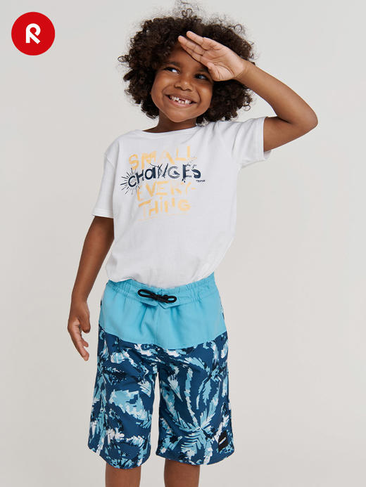 reima大童男女儿童沙滩裤夏季新款防紫外线短裤休闲防晒泳裤 商品图3