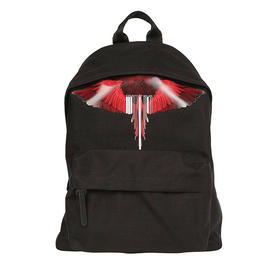 MARCELO BURLON 男士红翅膀双肩包 黑色 CMNB006E18853040 1020