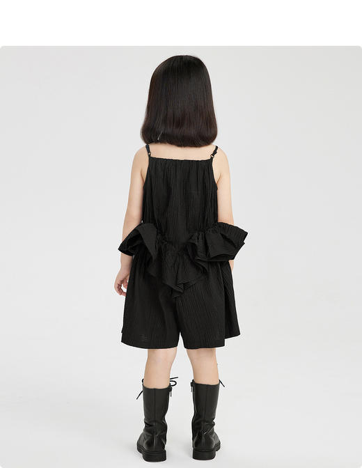 江南布衣童  22年夏装新款女童双层荷叶边设计连衣裙  1M5F00450 商品图9