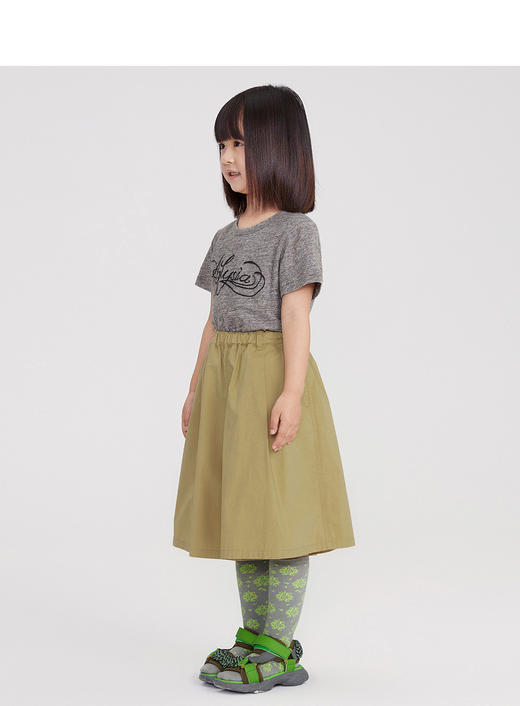 江南布衣童    男女童绵密滑爽阔腿裤 1M5E30460 商品图6