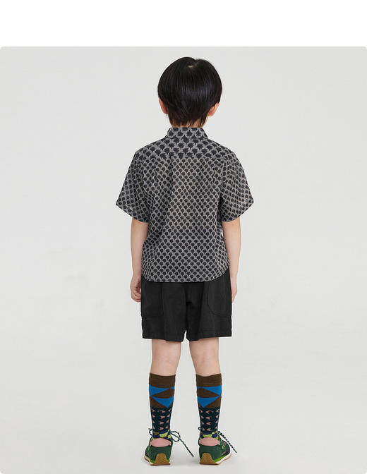 江南布衣童  22年夏款儿童迷宫元素衬衣  1M5252120 商品图7