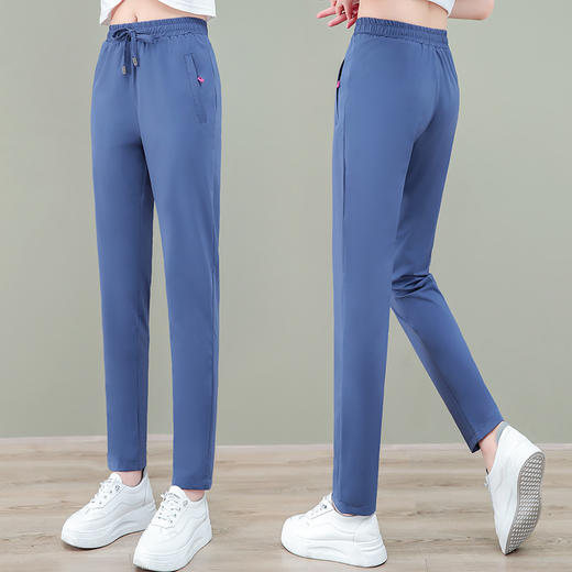 薄款宽松，冰丝休闲大码显瘦百搭小脚裤TR-7961 商品图3