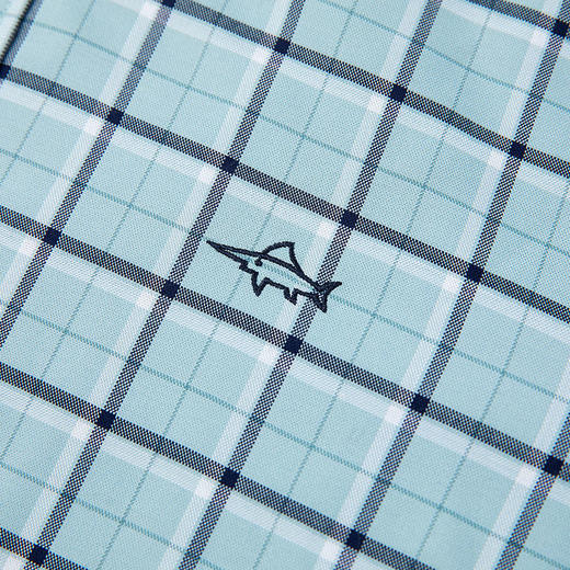 GOOD LUCK/德鲨弹力舒适清新格纹长袖衬衫LY21103-843 商品图6