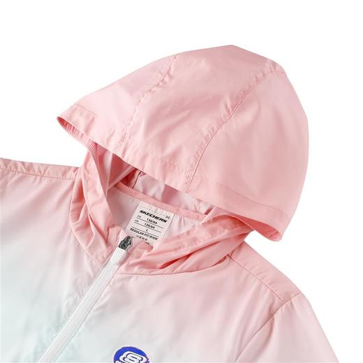 小斯凯奇童款夏季新款女童轻薄防晒梭织连帽外套P222G035 商品图2