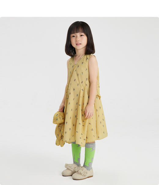 江南布衣童  夏季新款女童神奇动植物图案连衣裙   1M5G00300 商品图3