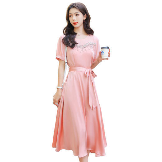 HRFS-WH87899时尚通勤新款女装法式优雅气质裙子 商品图3