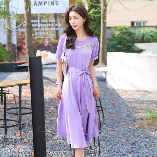 HRFS-WH87899时尚通勤新款女装法式优雅气质裙子 商品图2