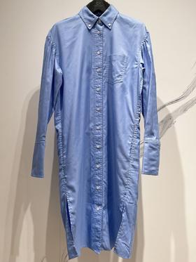 ck Calvin Klein 女士尖领衬衫长裙