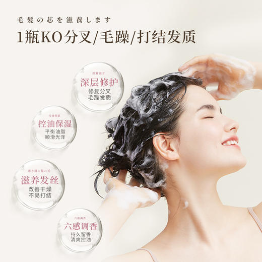 浅香洗发水氨基酸洗发水500ml+顺滑膏（护发乳）500g 送30ml浅香沐浴液 新老包装随机发货 商品图5