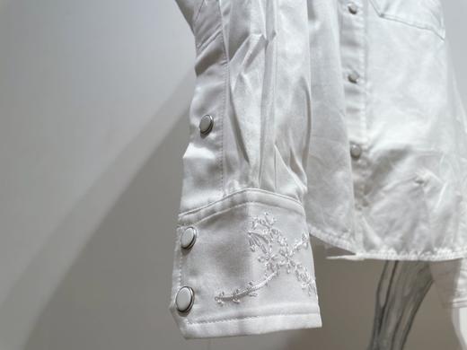 ck Calvin Klein 女士刺绣尖领衬衫 商品图2