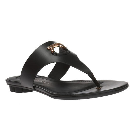 FERRAGAMO 菲拉格慕 女士拖鞋 黑色 684827 商品图1